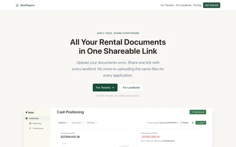 RentPapers: All your rental papers in one link.